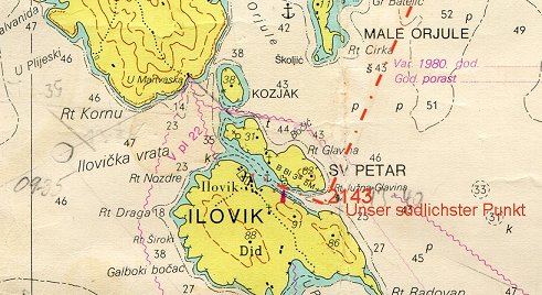 Ansteuerung Insel Ilovik