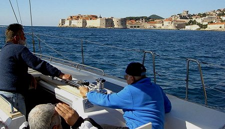 Segler vor Dubrovnik