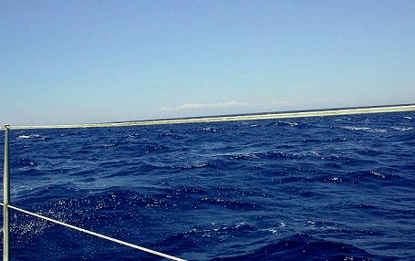 Deckpeilung: Reling und Kimm