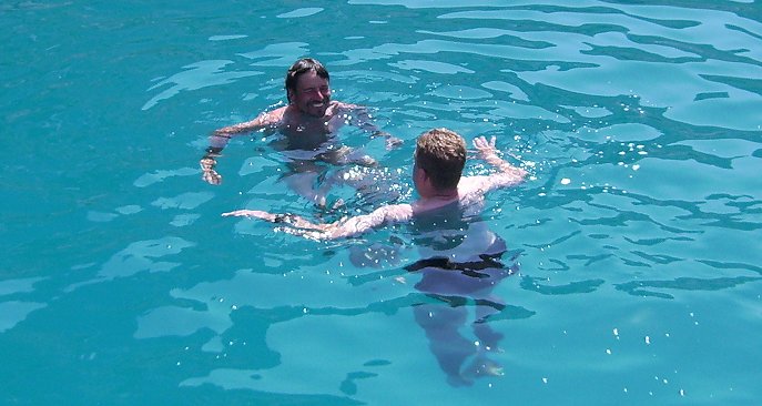 Skipper sind Baden gegangen